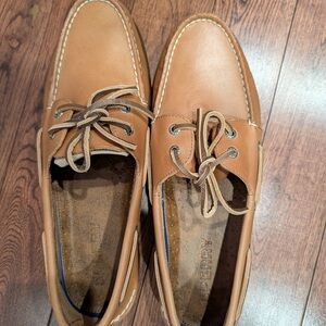 Brand New Sperry Men's Tan Leather Boat Shoes